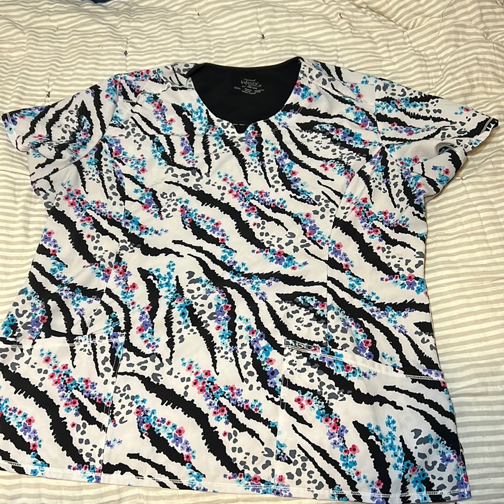 Cherokee infinity scrub top.